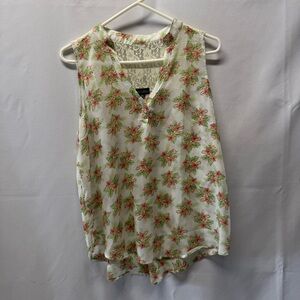 Cream Sleeveless Blouse